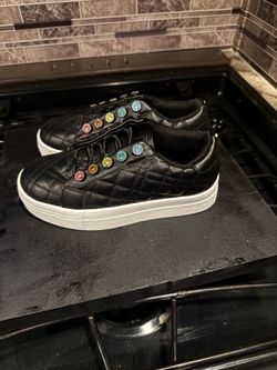 Kurt Geiger Kids Mini Liviah Crystal Sneakers, Black, Size 1