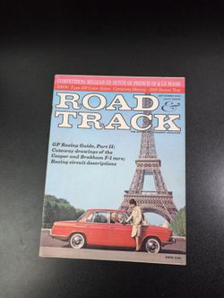 Road & Track June 1963 Vintage Magazine GP Racing Feature