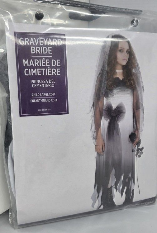 Halloween Graveyard Bride CHILD LARGE 12-14
