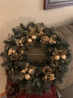 Christmas wreath! 18” W, 18” L and 4” D