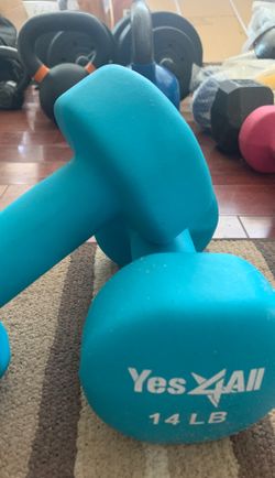 Set of 14 lb. Dumbbells