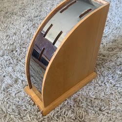 Knife Block- Natural Wood Knife Block Bohemian