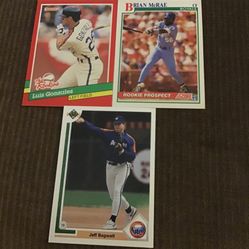 Luis Gonzalez Rookie Card  Brian McRae Rookie Prospect  Jeff Bagwell Rookie Card  Mint Condition 