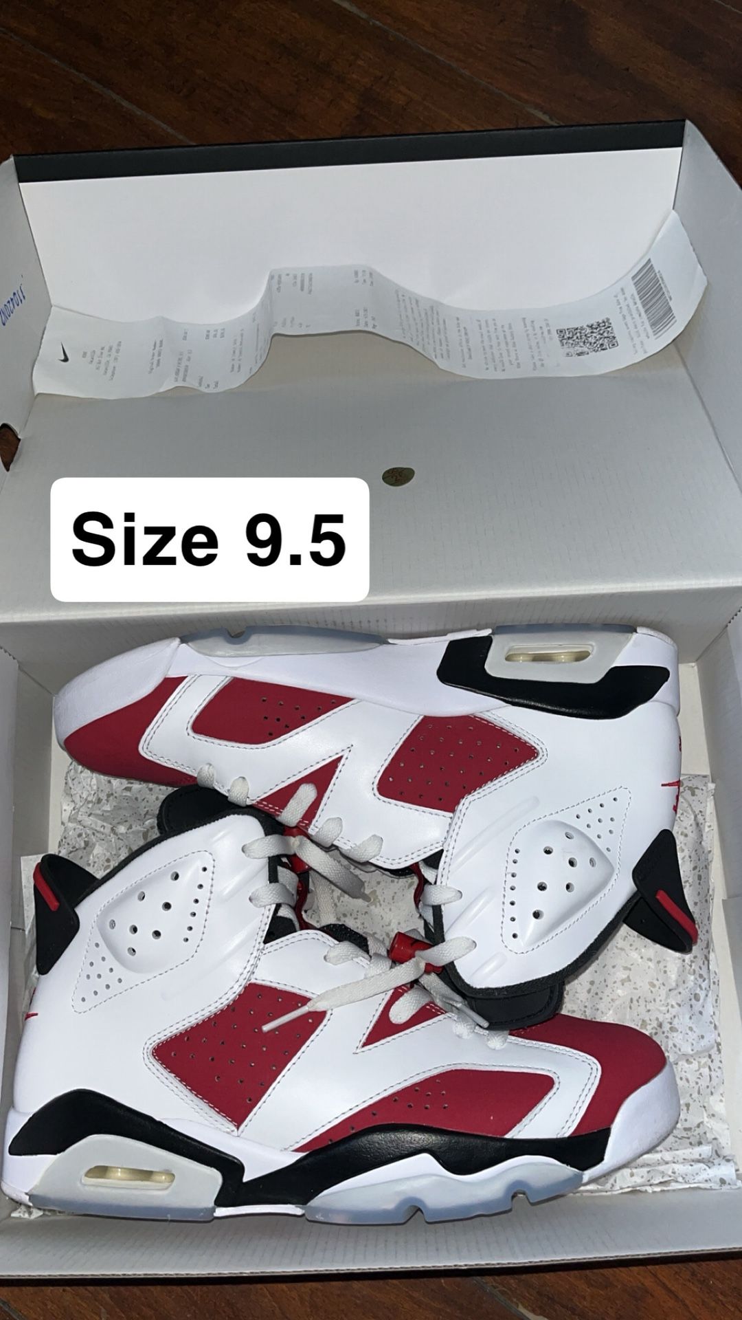 Jordan 6 Retro Carmine (2021) Size 9.5