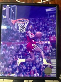 Framed Micheal Jordan picture