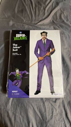 DC Super Villains The Joker Suit Costume XL