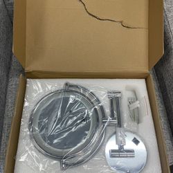 New 8 Inch Double Sided Magnifying Light Up Mirror, Dimmable 360 ° Swivel,