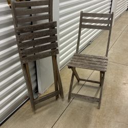 Rustic Folding Chairs 