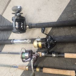 Fishing Poles And Reels For https://offerup.com/redirect/?o=U2FsZS5Jbg== Very Good Condition.