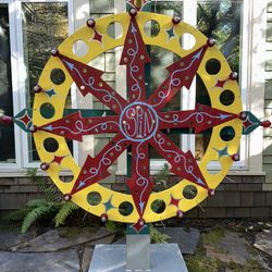 Large Carnival Spinning Wheel game of chance freestanding 