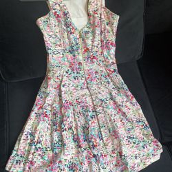 Colorful Knee Length Dress, GUESS, XS, Size 0