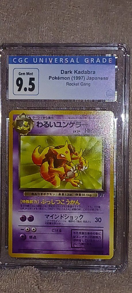 1997 Japanese Dark Kadabra Pokemon Card CGC 9.5