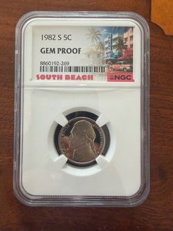 1982-S Jefferson Nickel NGC gem proof