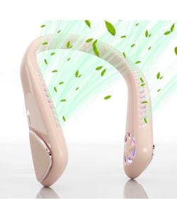 Brandnew Bladeless Neck Fan - 6000mAh Portable Neck Fan with 3 Wind Speed,USB Rechargeable
