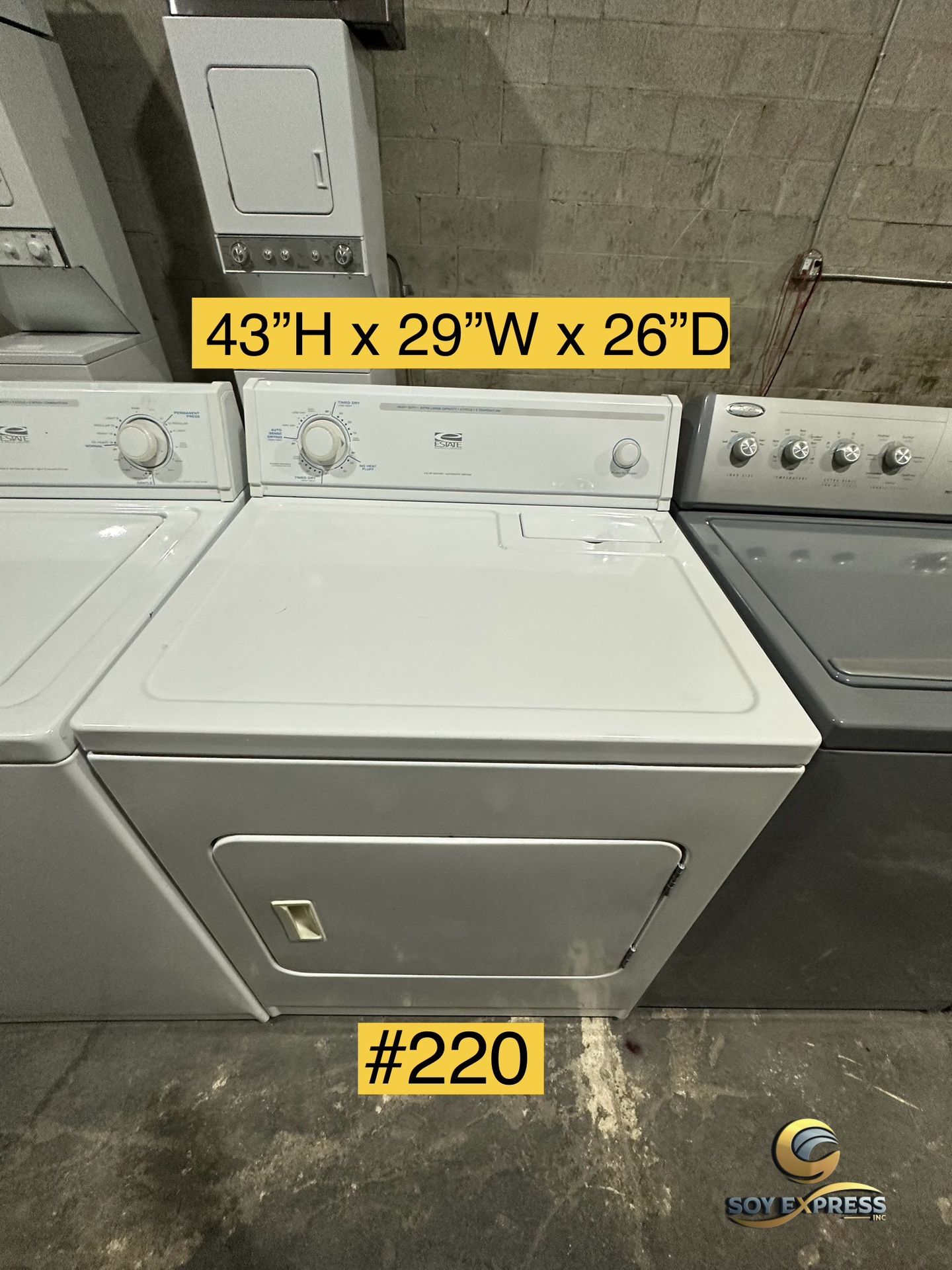 Estate Dryer Electric (#220)