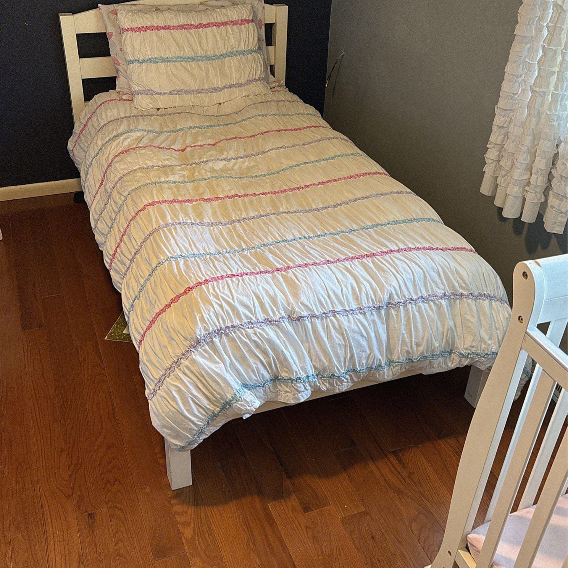 White Twin Bed Frame