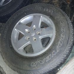 5 Used Goodyear Tires With Jeep Rims