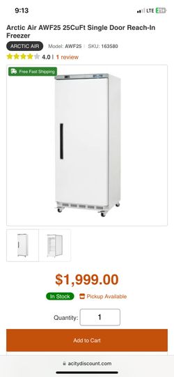 Arctic Air Commercial Freezer - 25 Cu. Ft.
