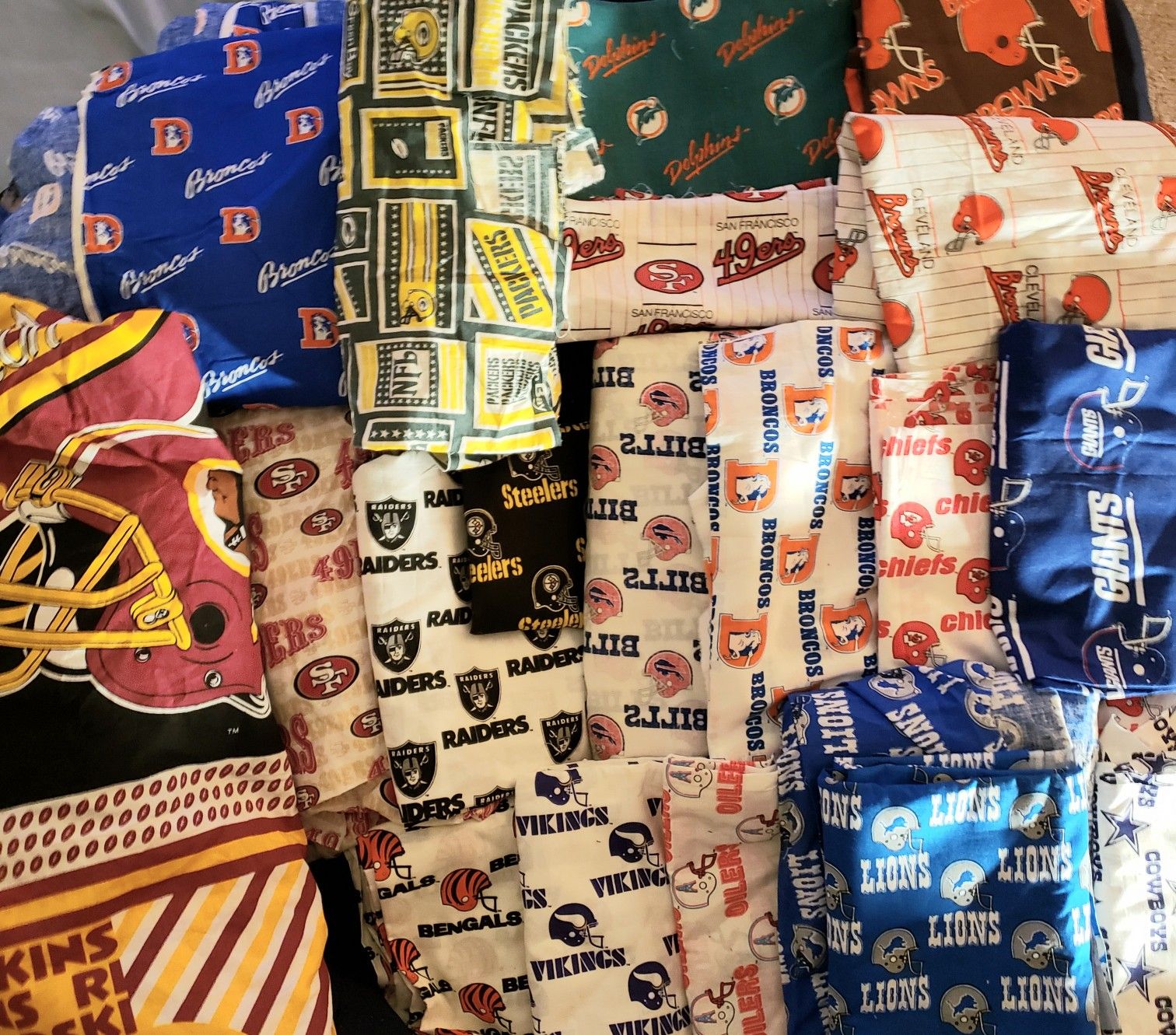 NFL fabric huge lot