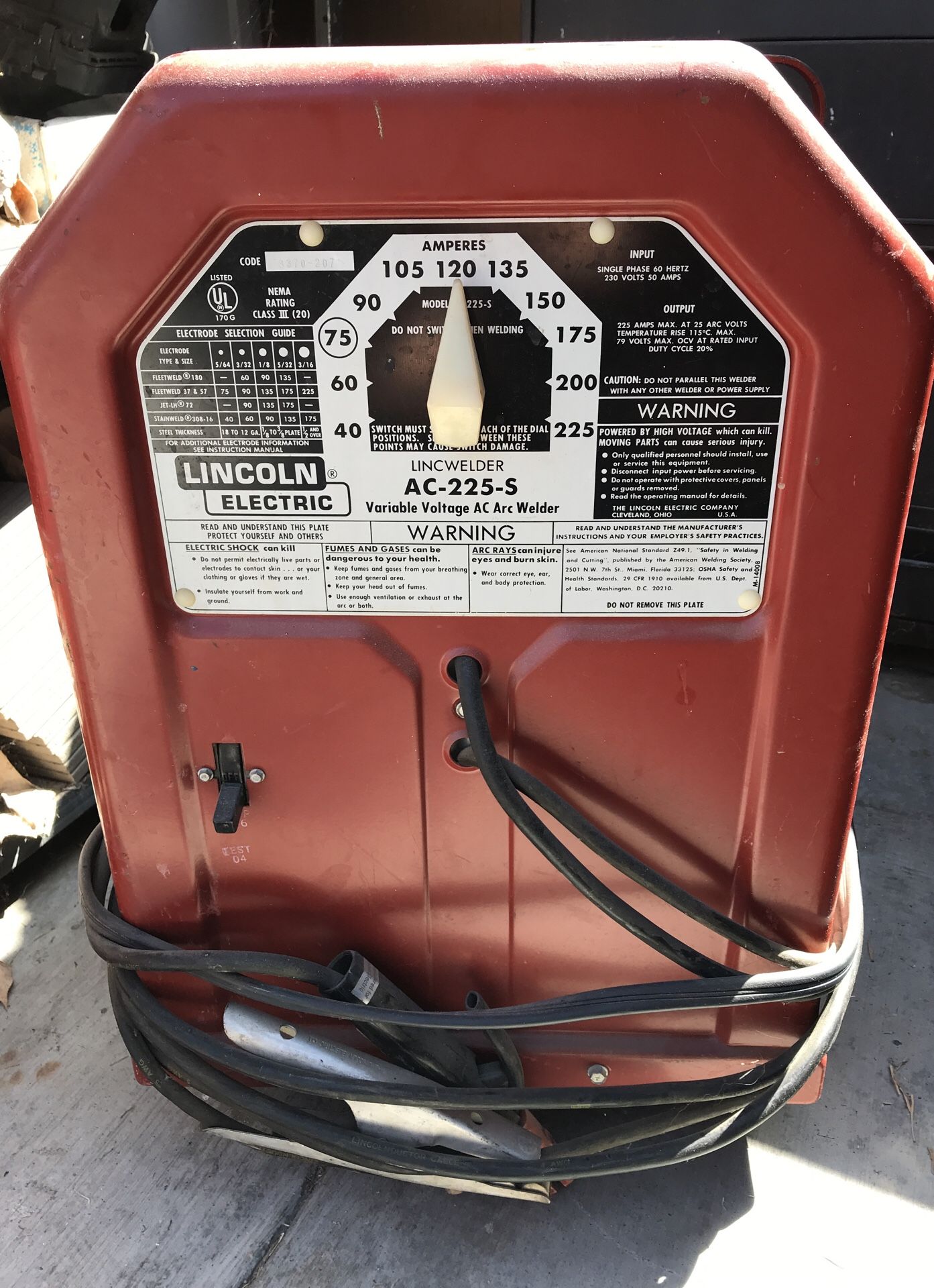 Lincoln electric welder