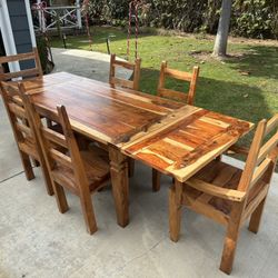 Sheesham (Indian Rosewood) Dining Table and Chairs