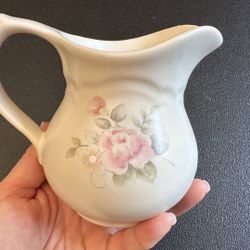 Pfaltzgraff tea rose sugar and creamer