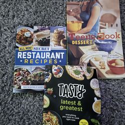 3 Brand new Cookbooks