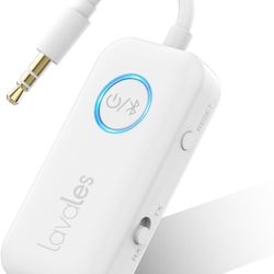 Lavales Wireless Bluetooth 5.3 Audio Transmitter Receiver Adapter.