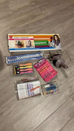 Boye Long Loom Set with Crochet Accessories Bundle