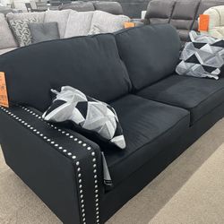 🔥🔥hot Buy Save$$🔥🔥luxury Black Velvet Sofa