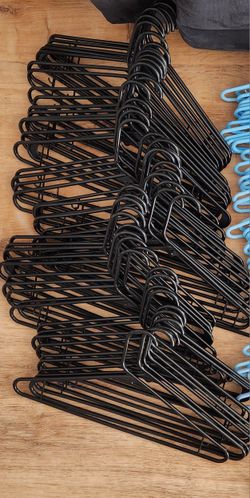 (80) Plastic Hangers- Adult Size $20