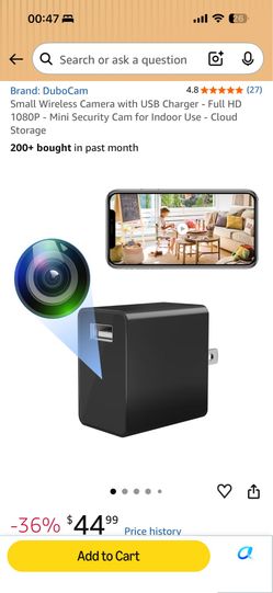 Charger camera
