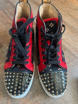 Christian Louboutin Lou SpikesHigh Sneakers 41 man size 8 woman size 11