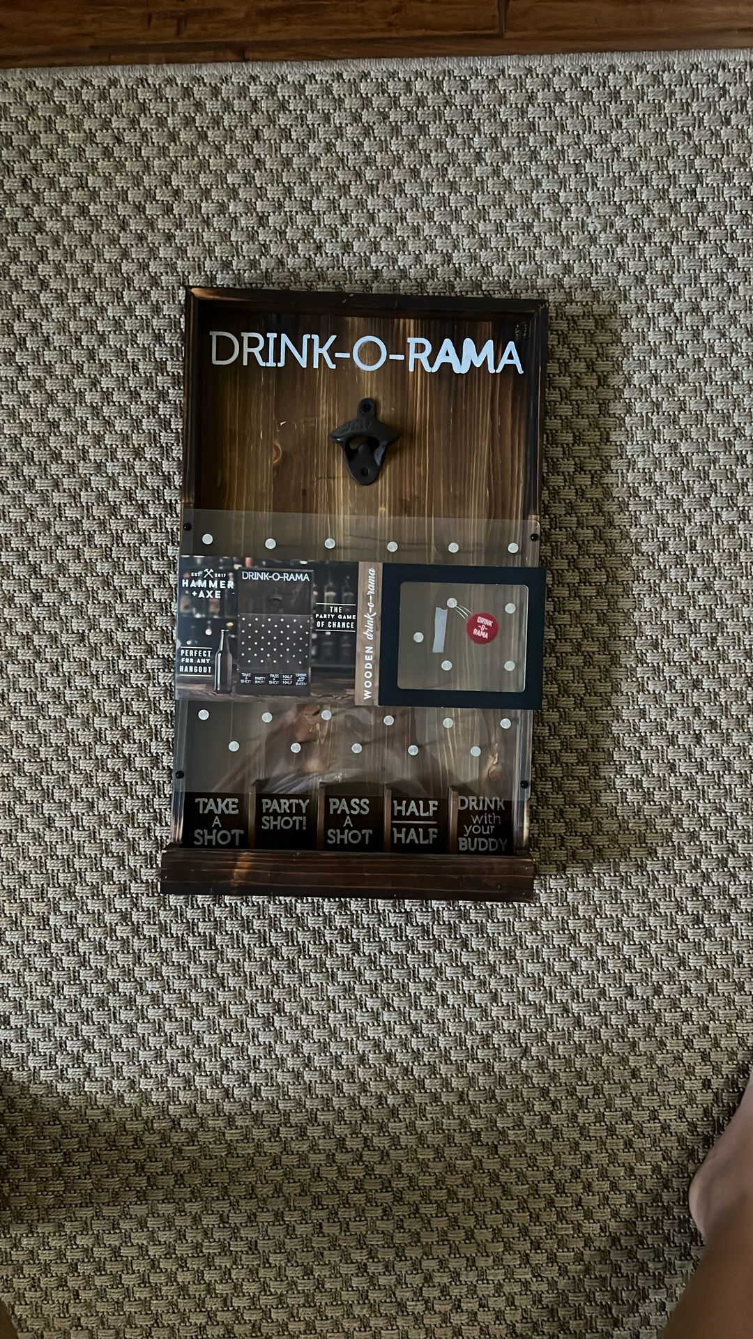 New! Drinking Game With Bottle Opener