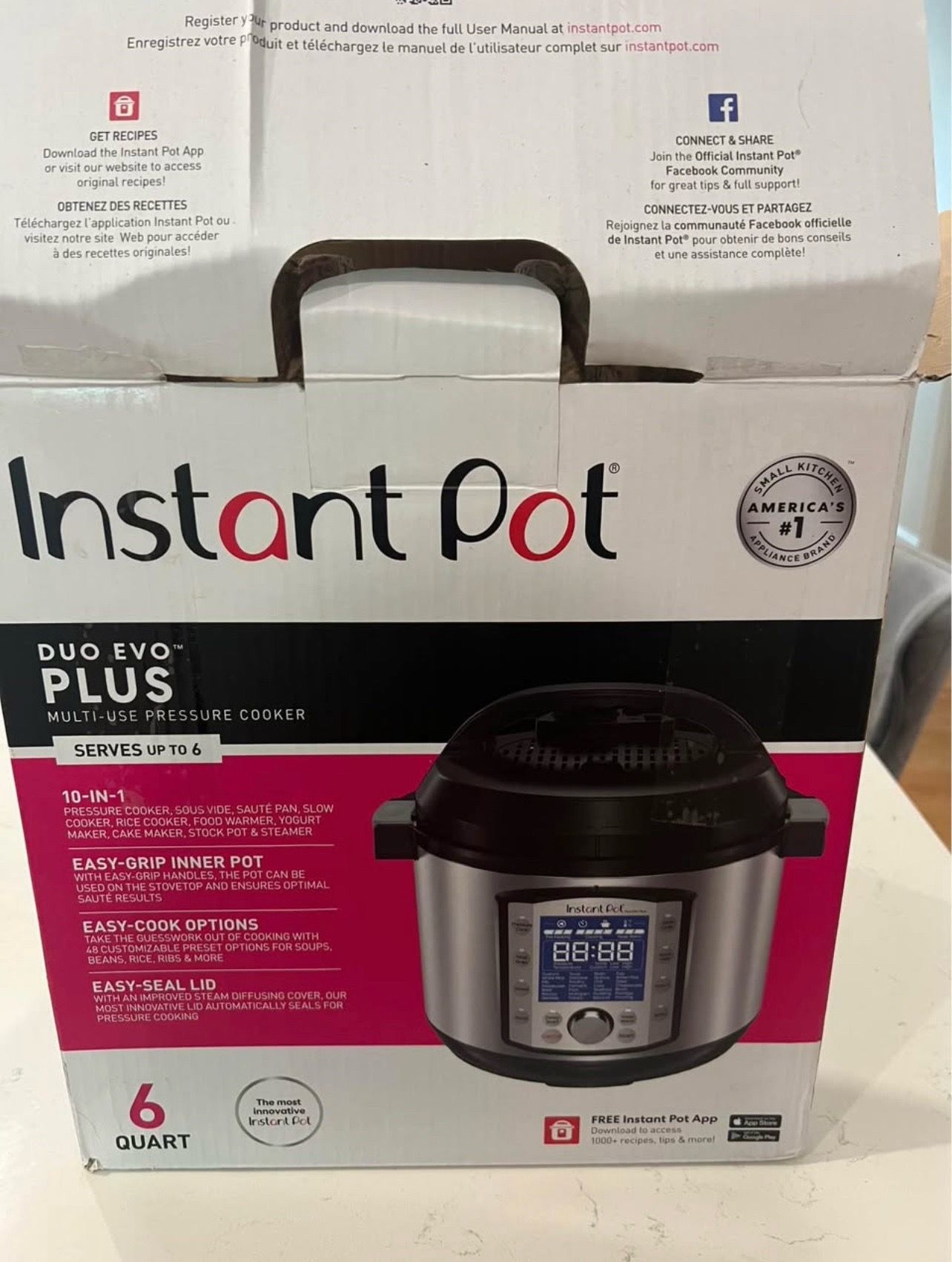 Instant Pot Duo Evo Plus 10-in-1 (6 Quart) – Excellent Condition