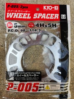 New Project Kics Universal Spacers 5mm 2 Pieces