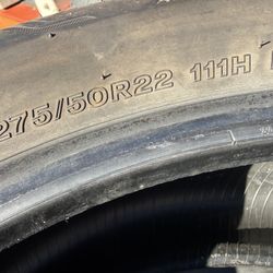 GMC SIERRA  275/50/22 Bridgestone (4 Tires) $200.00/ All 4 