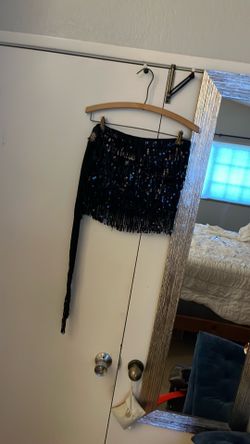 Black Sequined Miniskirt Size  M