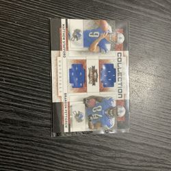 2009 Threads Matthew Stafford Dual Rookie Jersey Patch Sp #/500 Detroit Lions HBV $50