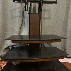 Glass TV Stand For 55” TV