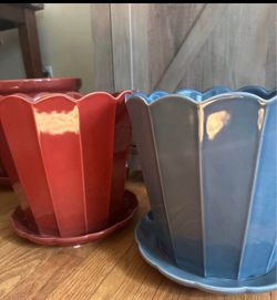 Red shed pots