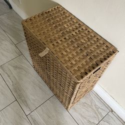 Laundry Basket With Lid And Divider Insert