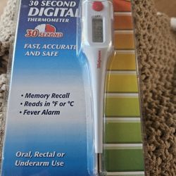 New Digital Thermometer *Under Arm, Oral, Rectal
