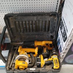Dewalt 18V Cordless 4 Tool Combo Kit (#23703)