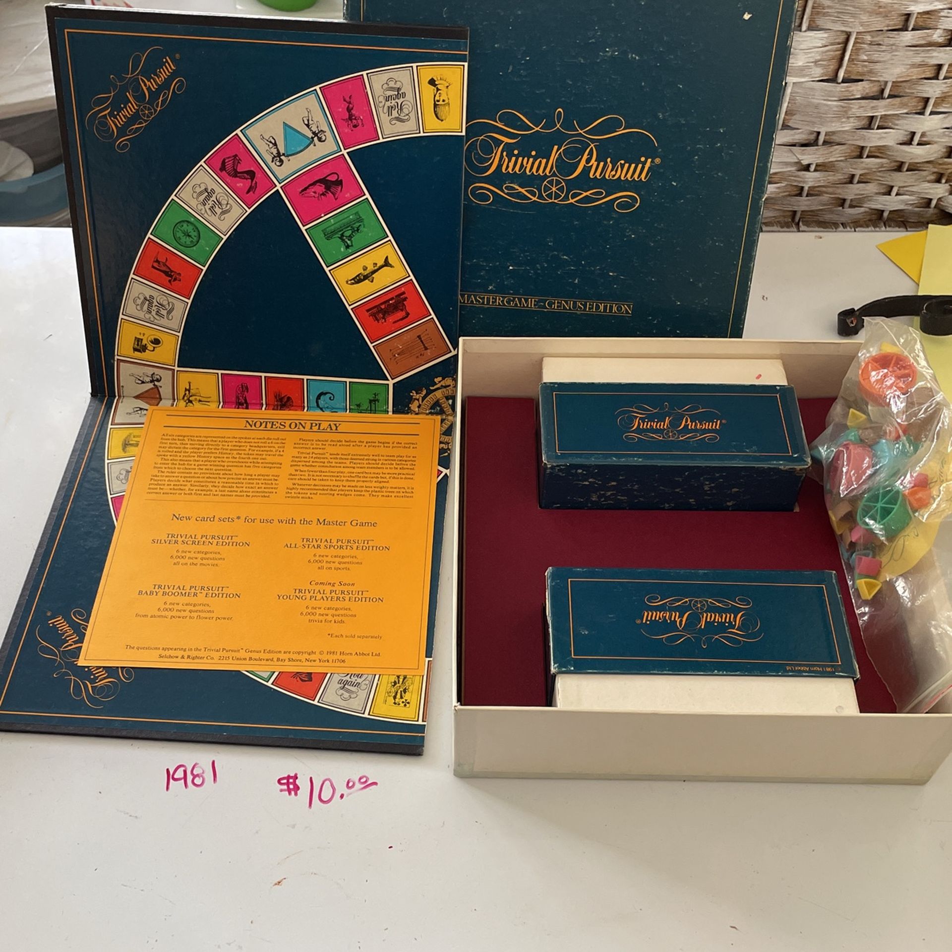 1981 Trivial Pursuit Board Game