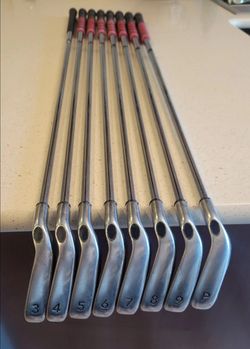 Callaway Steelhead X-16 Iron Set 3-PW 8 Clubs RH Uniflex Stiff Steel Shafts.