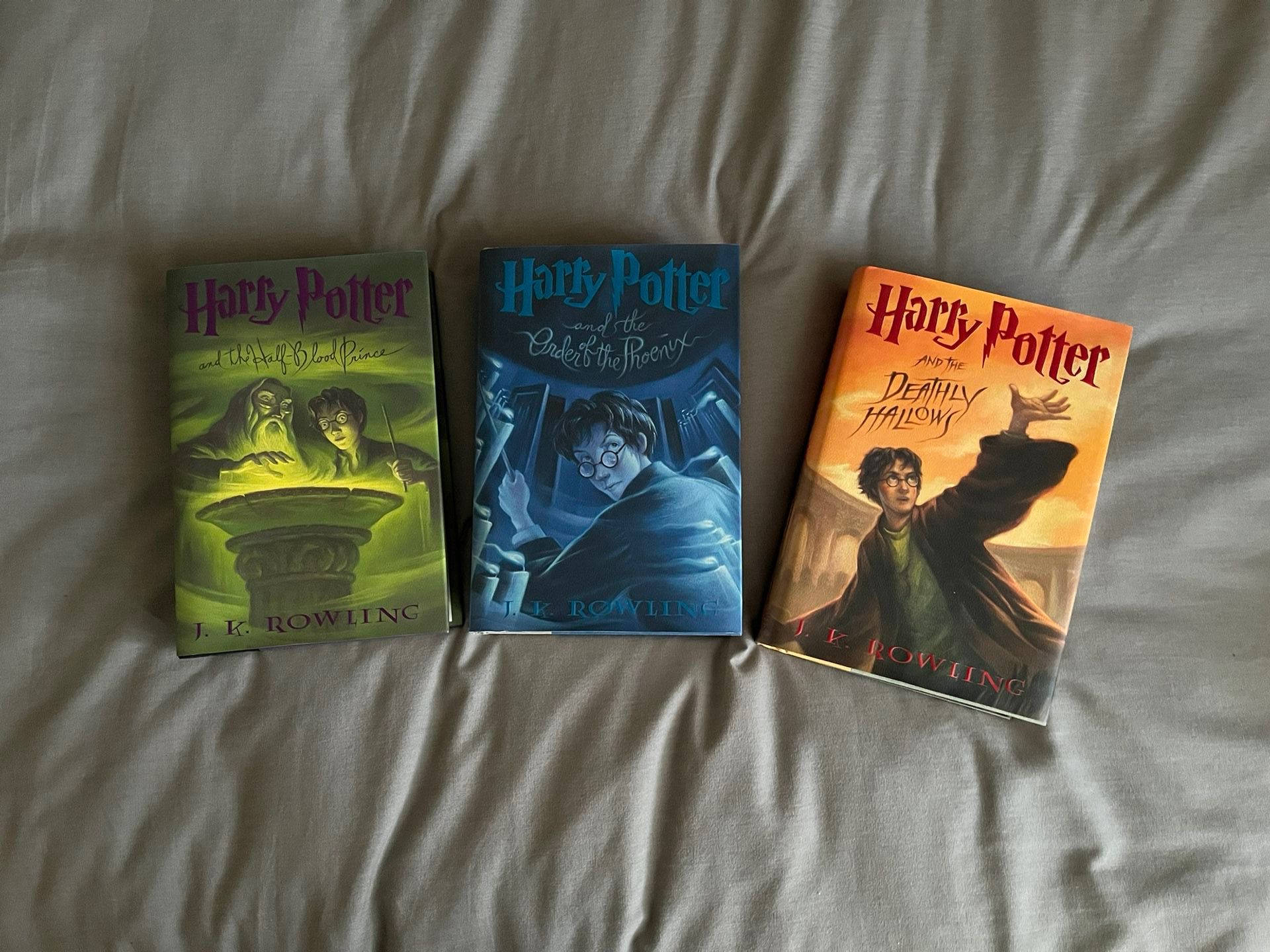 Harry Potter Volumes 5,6.  & 7 Hard Back 