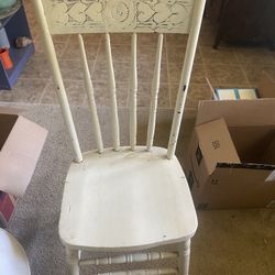 White Wooden Chair