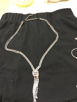 Classy old rhinestone necklace