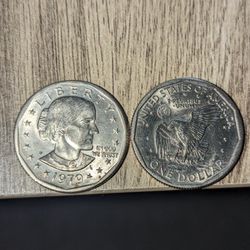 Susan B Anthony 1979 One Dollar Coins